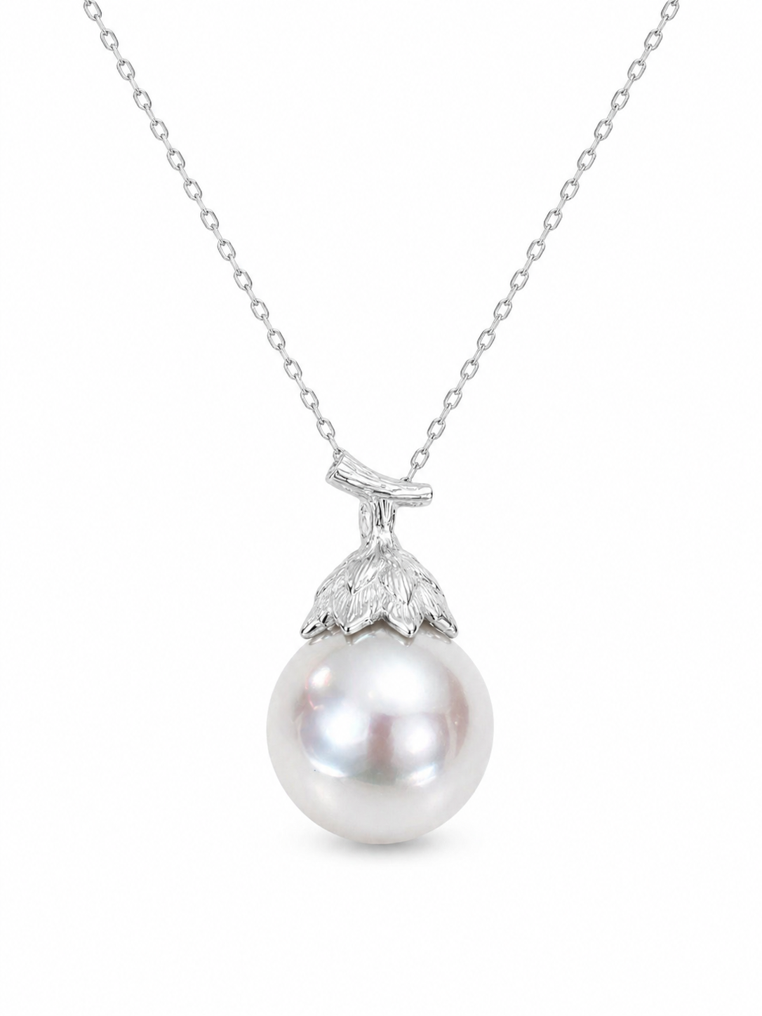 Embossed Pinecone Baroque Pearl Necklace