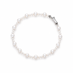 French-Inspired Elegant Gradient Pearl Bracelet