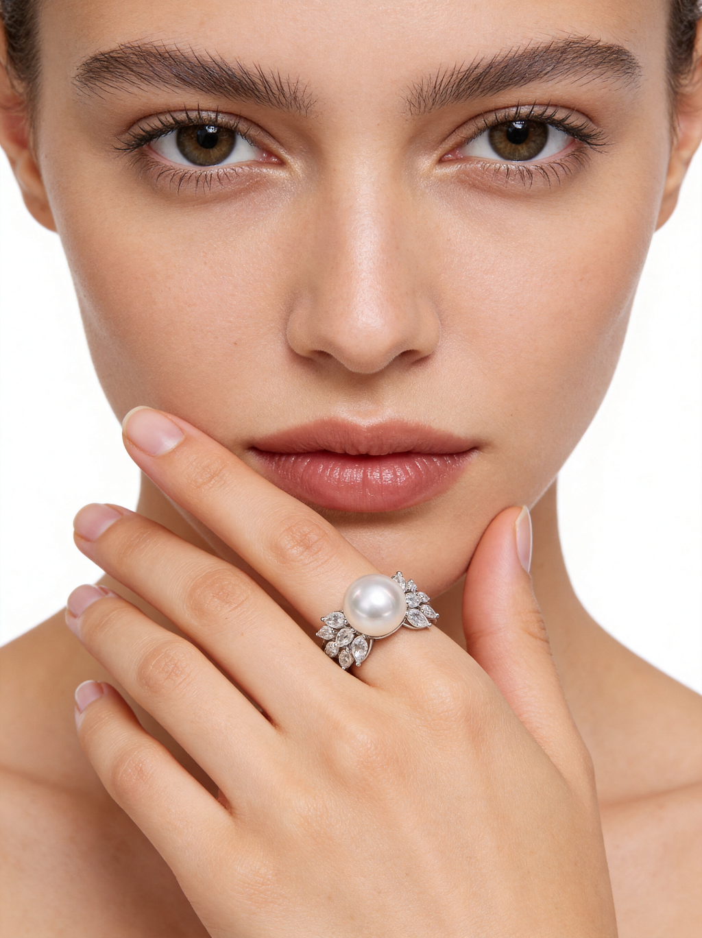 Celestial Cluster Pearl Ring